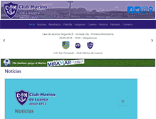 Tablet Screenshot of clubmarinodeluanco.com
